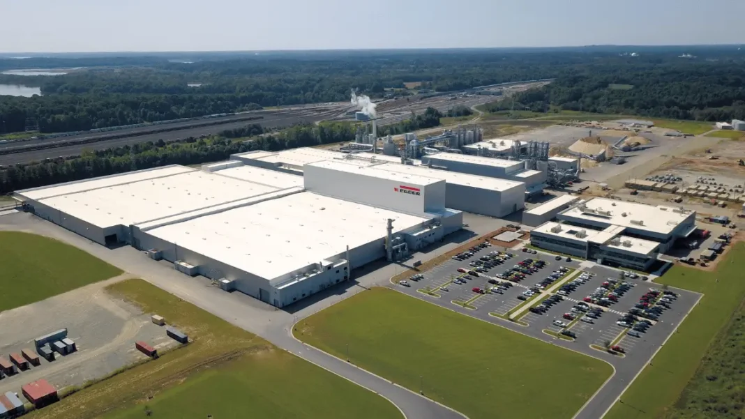 EGGER launches its first lamination line in Markt Bibart, Germany